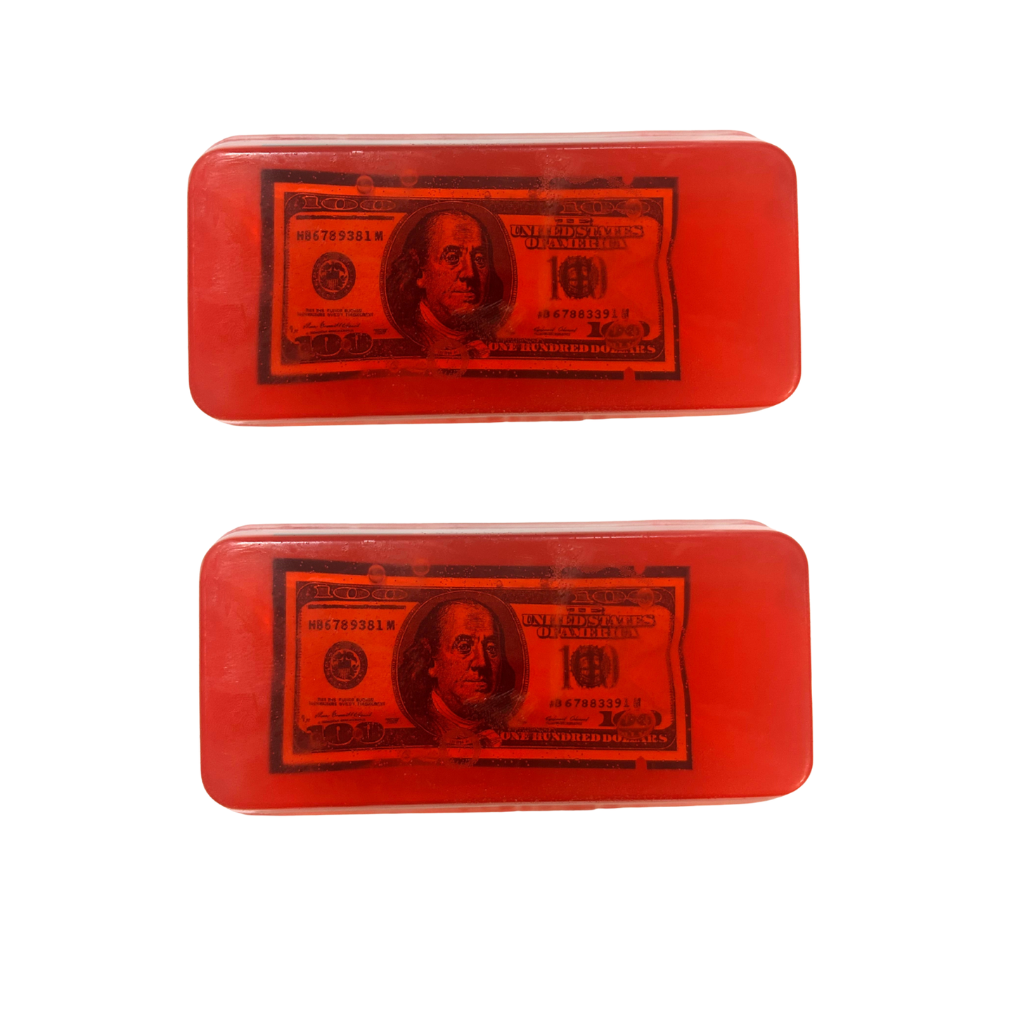 Red Happy Valentine's Day Money Soap Bar with Real Cash Inside – 5 oz Gift