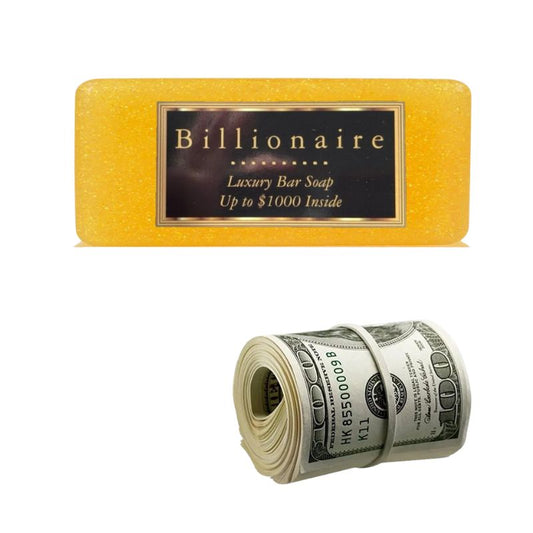 Giant Golden Billionaire Money Soap Up to $1000 In Each At Least $20 Inside