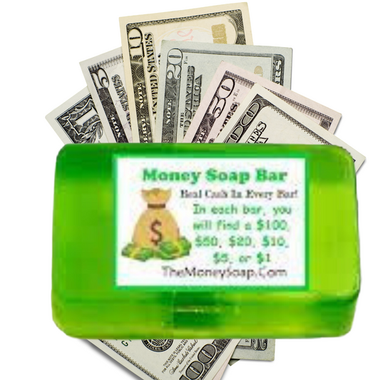 Money Soap Bar with real  money inside