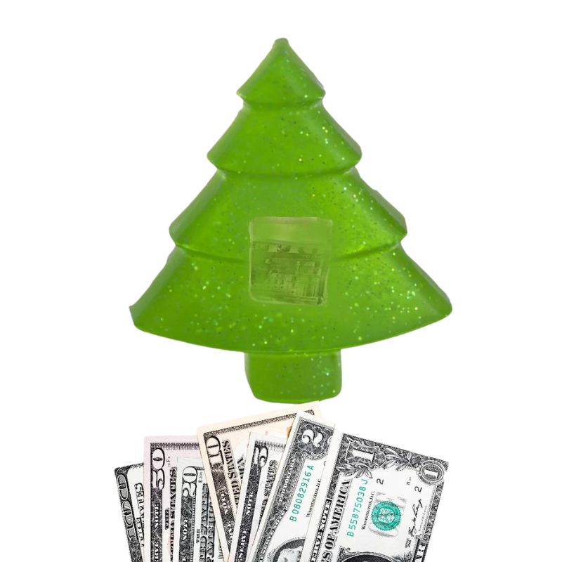 christmas tree money soap